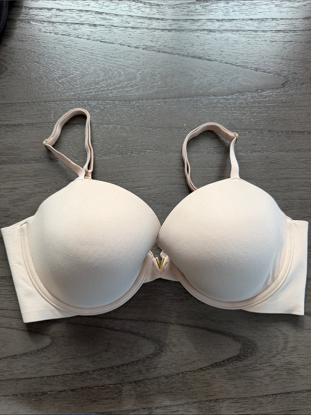 Victoria's Secret Light Nude Padded Push-Up Bra with V Accent